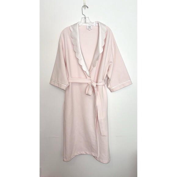 Lenora by Dina Yano Pink Cotton Robe Size Small - Picture 1 of 8